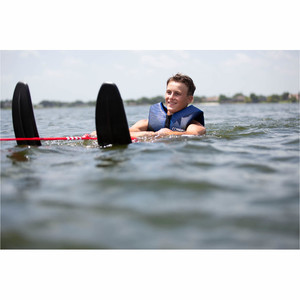 2022 Connelly Voyage Slide-Type Adjustable Combo Waterskis 61200312 - Black / Red